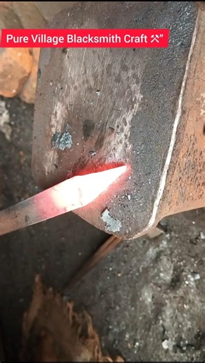 From Fire to Sharp Edge 🔥 Pure Blacksmith Craft | Handmade Iron Tool