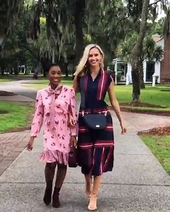 Walking into the season in florals, stripes, and all of our favorite fall hues ❤💗 Shop our newest dresses, handbags, and more: draperjam.es/53f3b | Draper James