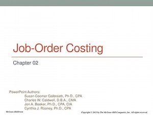 Job-Order Costing - SlideServe