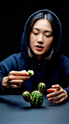 She Eats a Cactus 🌵 | AI ASMR