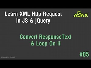 Learn AJAX in Arabic #05 - Convert Response Text And Loop On It