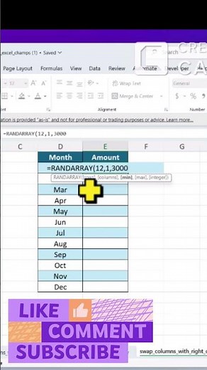 How to Create Random Numbers in Excel (RANDARRAY)‪@ExcelToAnalytics‬