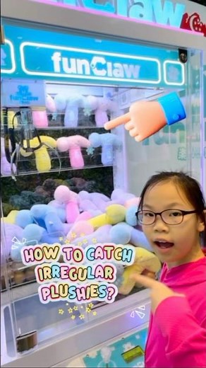 How to Catch Irregular Plushies #clawmachine #arcade #fun