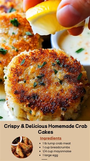 13K views · 57 reactions | Crispy & Delicious Homemade Crab Cakes...