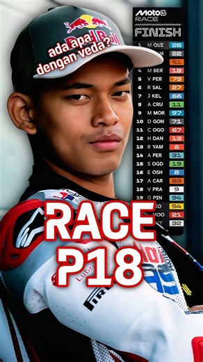 VEDA FINISH P18! Hasil Race Moto3 Misano Hari ini #vedaegapratama #moto3