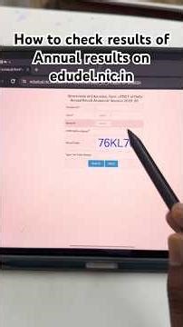 How to check results on Edudel.nic.in of class 6th 7th 8th 9th and 11th class