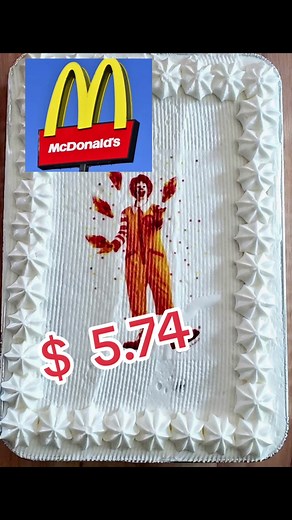 McDonald’s Birthday Cake!! #mcdonalds #deal #chocolate #sheetcake #birthdaycake #greatdeal #bestprice