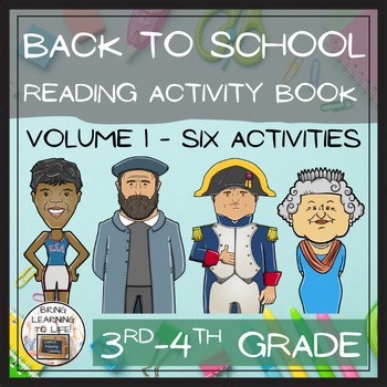 Back to School Volume 1 Close Reading Comprehension Book | 3rd-4th Grade