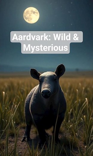 🦡 The Secret Life of the Aardvark | Nature’s Nighttime Digger #facts #wildlife