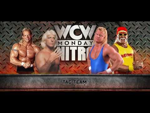Lex Luger & Ric Flair vs Mr Perfect and Hulk Hogan Nitro from Springfield, Illinois