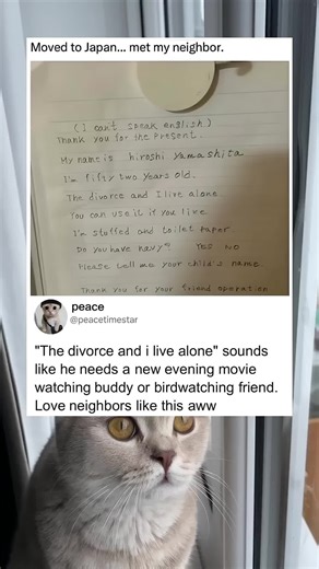 Neighbor's Heartwarming Introduction Letter