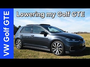 VW Golf 7 GTE Cobra lowering springs with standard shocks