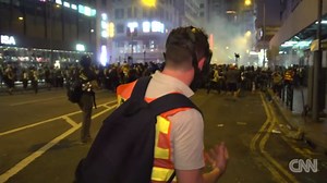 Police fire tear gas as Hong Kong protests continue