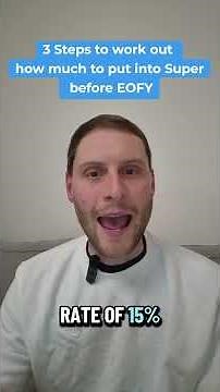 3 Steps to work out how much to put into super before the EOFY