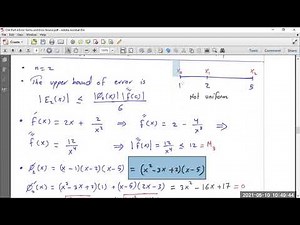 Ch4 Part 4 Error Terms and Error Bound