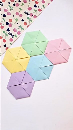 How to a paper coaster | origami hexagon ☺️