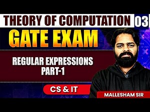 Theory of Computation 03 | Regular Expressions Part I | CS & IT | GATE Exam
