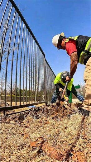 Ran a dedicated underground PEX line to install a courtyard drinking station. #plumber #construction
