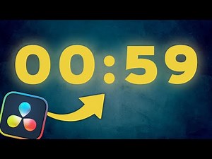 How to CREATE and CUSTOMIZE timers in DaVinci Resolve