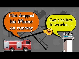 A pilot dropped an iPhone during takeoff while traveling at 50 mph. Airport staff were shocked to discover it was 'in perfect shape' and still worked.