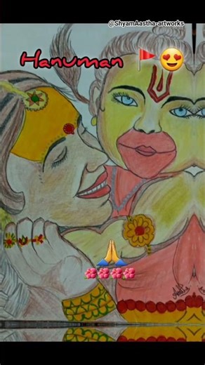 sankat ke kataiya hanuman 🚩🙏🌺#ram #hanuman #art #trending #shorts #viral #youtubeshorts