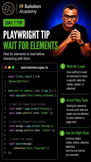 Playwright Tip #7 | 1 Minute Playwright Tip 🚀 #shorts #coding #playwright