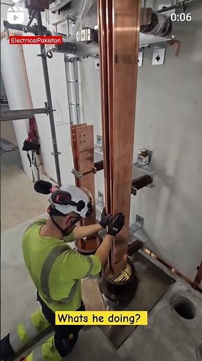 busbar line installation - 3 phase busbar #electricalengineering #engineeringinsights