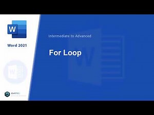 #169 - VBA: For (Loop) in MS Word