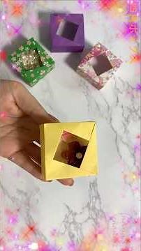 【簡単折り紙】四角ボックスの作り方✨How to make square box#ボックス#箱#小物入れ#box#盒子#डिब्बा#박스#折り方#おりがみ#easy#origami#摺紙#종이접기