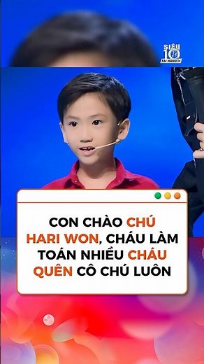 Tài năng nhí bị thử thách làm toán quá nhiều đến nỗi gọi nhấm Hari Won là chú