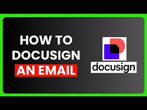 How to DocuSign an Email