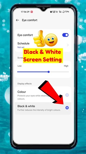how to on black & white screen in realme // realme gt new 25g black & white screen setting #shorts