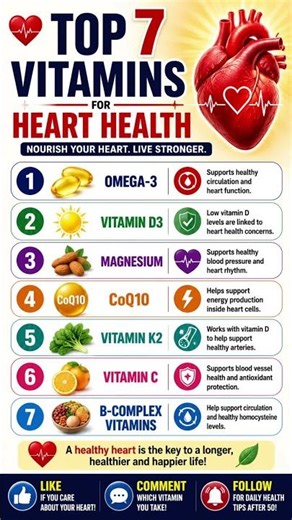 7 Best Vitamins for Heart Health After 50