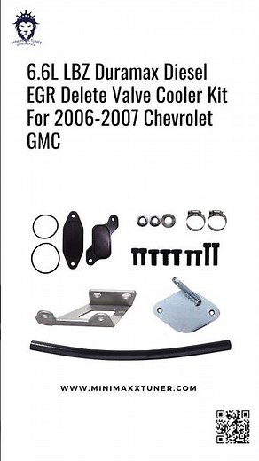 6.6L LBZ Duramax Diesel EGR Delete Valve Cooler Kit For 2006-2007 Chevrolet GMC