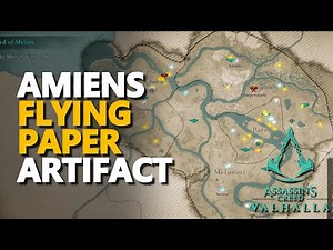 Amiens Flying Paper Artifact Assassin's Creed Valhalla