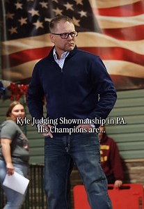 Kyle judging showmanship at Venango County Summer Blast Off Jackpot and his Champion Showman! #showpigs #showmanship #livestockshow