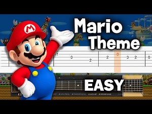Super Mario Theme song - Guitar tutorial (TAB)