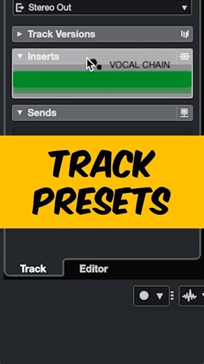 How to use track and FX chain presets in Cubase #cubasetutorial
