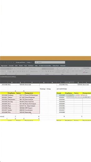 smart vlookup formula { } to multiple column #excel