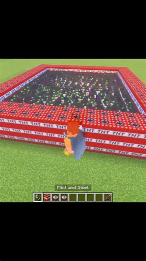 The Ultimate TNT Trap... 🧨 #Minecraft #gaming #herobrine #minecraftshorts #viral