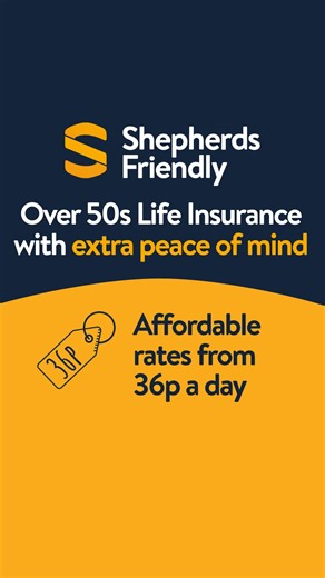 Open an Over 50s Life Insurance plan in minutes and receive a £125 shopping voucher that you can spend at M&S, Argos, Sainsbury's and more. T&Cs apply. | Shepherds Friendly
