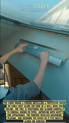 Smart Clean Cable Cover Install Hack for Walls #DIY #HomeImprovement #CableManagement