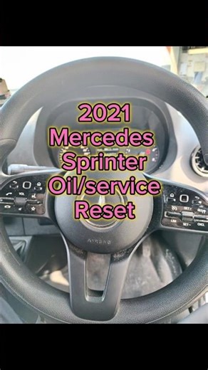 2018 - 2026 Mercedes Sprinter (face-lift) Service reset HIDDEN menu