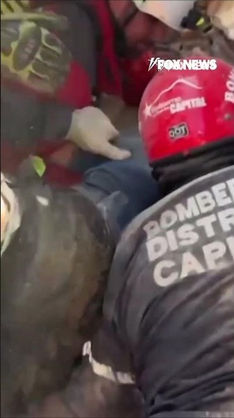 First responders CELEBRATE after survivor pulled from earthquake rubble #shorts #news #earthquake