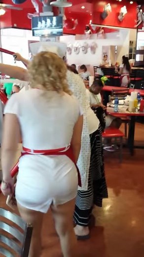 Getting spanked at The Heart Attack Grill
