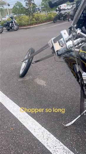 Longest chopper at show #chopperstyle #classic #motorcycle #harleydavidson #custom #bikeweek #2025