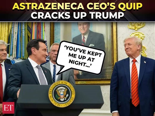 ‘You’ve kept me up at night...’: AstraZeneca CEO’s quip amuses President Trump