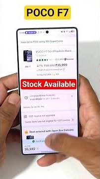 POCO F7 Stock is Back ₹33,999/- Best Gaming Phone in 2026 🔥🔥🚀 #pocof7