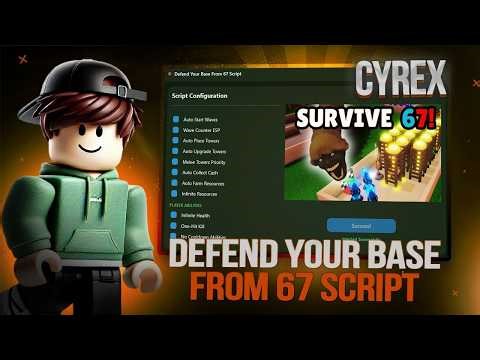 Defend Your Base From 67 Script | Infinite Money , Auto Open Crates | ios/android/pc