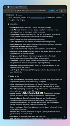 Exodus Bot Automates Edgenuity Quizzes, Tests & Essays Automatically
